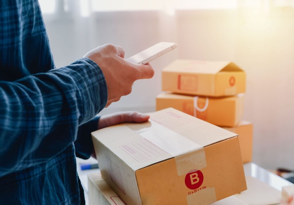 Our Commitment vecteezy close up view of man s online store small business owner 2595936